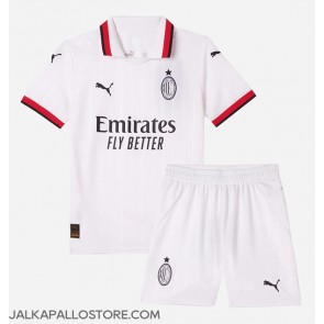 AC Milan Vieraspaita Lapsille 2024-25 Lyhythihainen (+ shortsit)